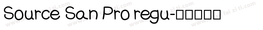 Source San Pro regu字体转换